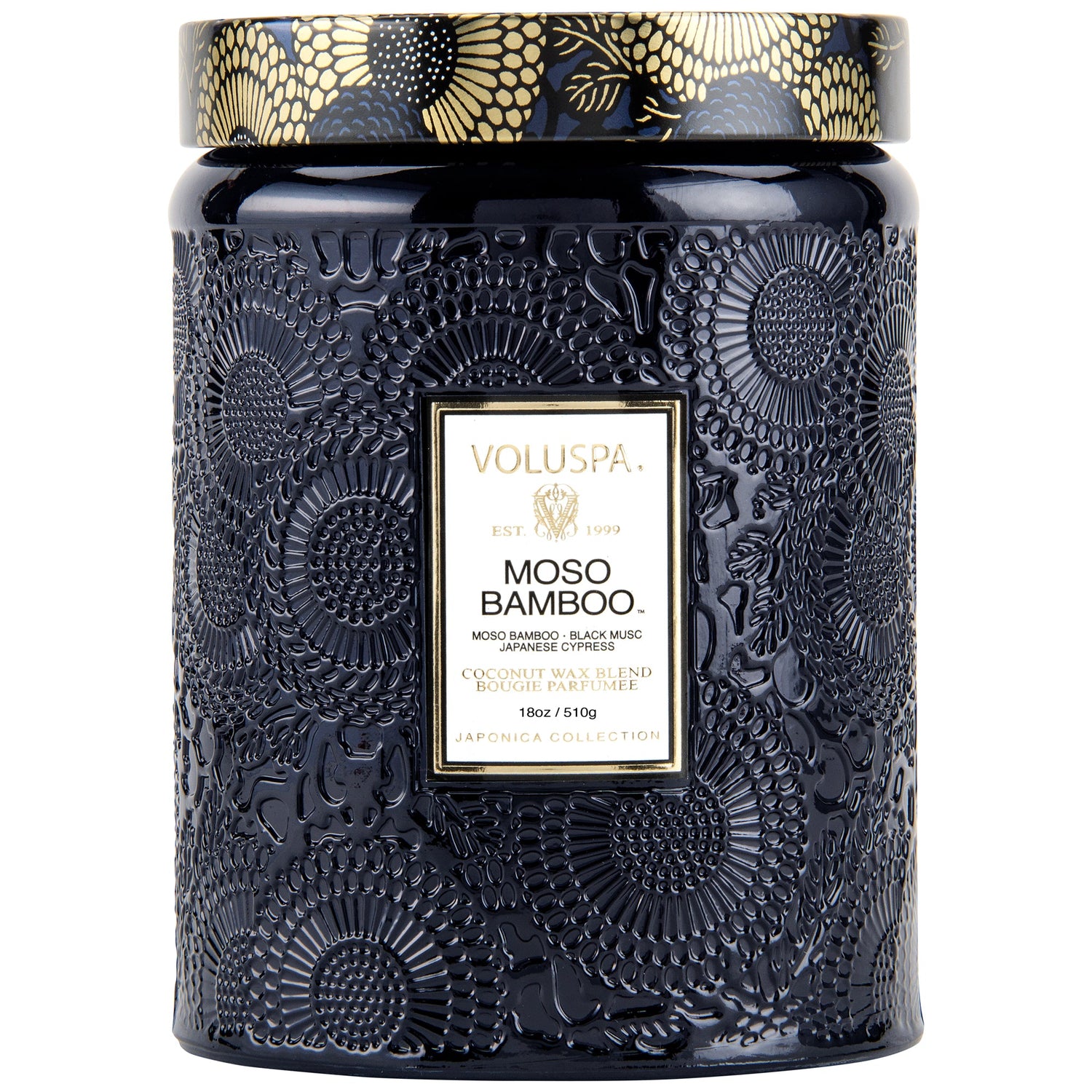 Voluspa - Moso Bamboo Large Jar Candle - Klassische Duftkerze