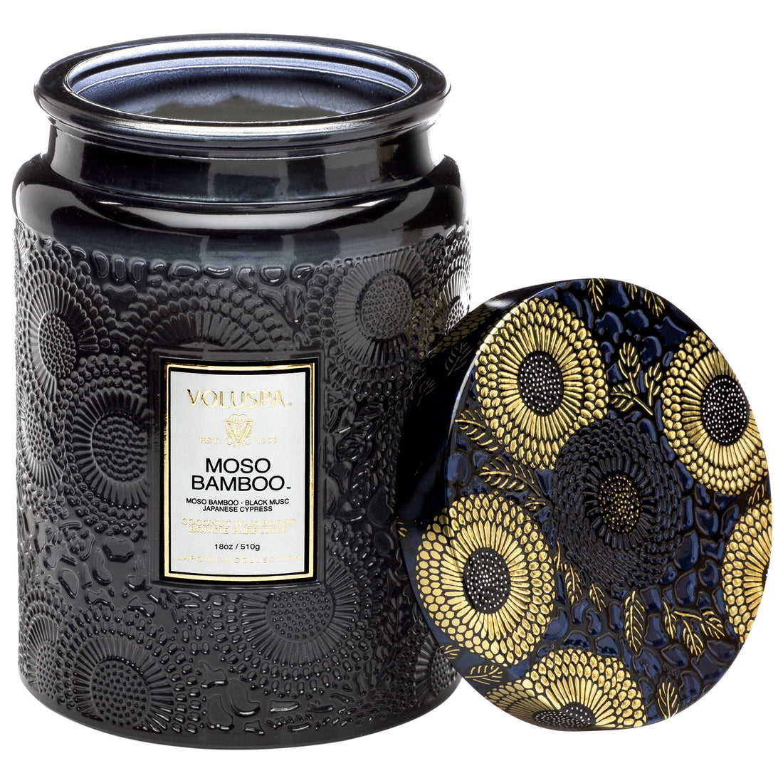 Voluspa - Moso Bamboo Large Jar Candle - Klassische Duftkerze