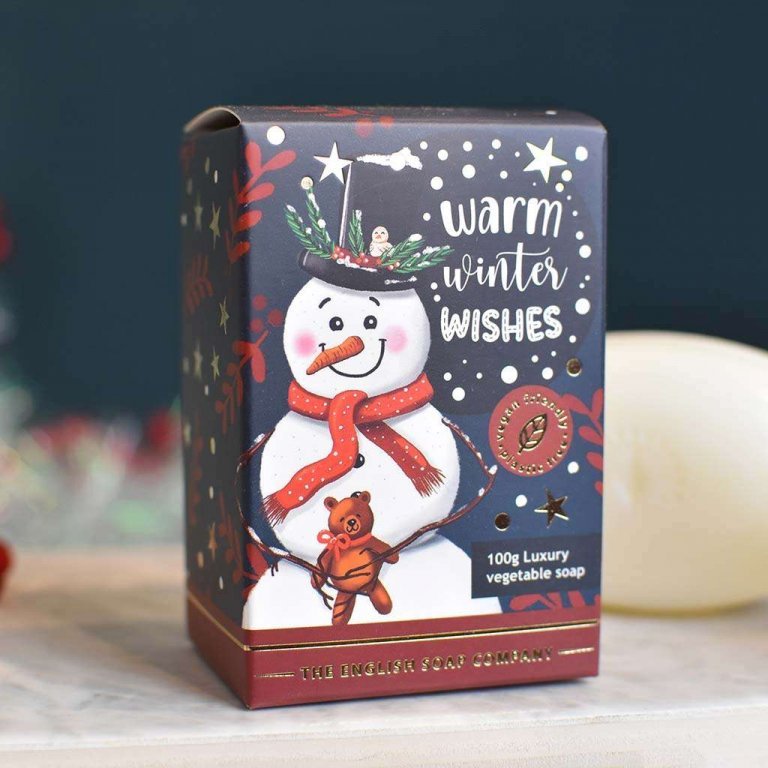 Christmas Snowman Soap - Weihnachts Schneeman Seife